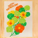 Gold Teeth Brooklyn - GTB GTBGCMD027 - Nasturtium Mother's Day Card