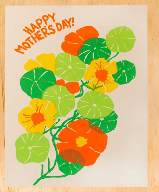 Gold Teeth Brooklyn - GTB GTBGCMD027 - Nasturtium Mother's Day Card