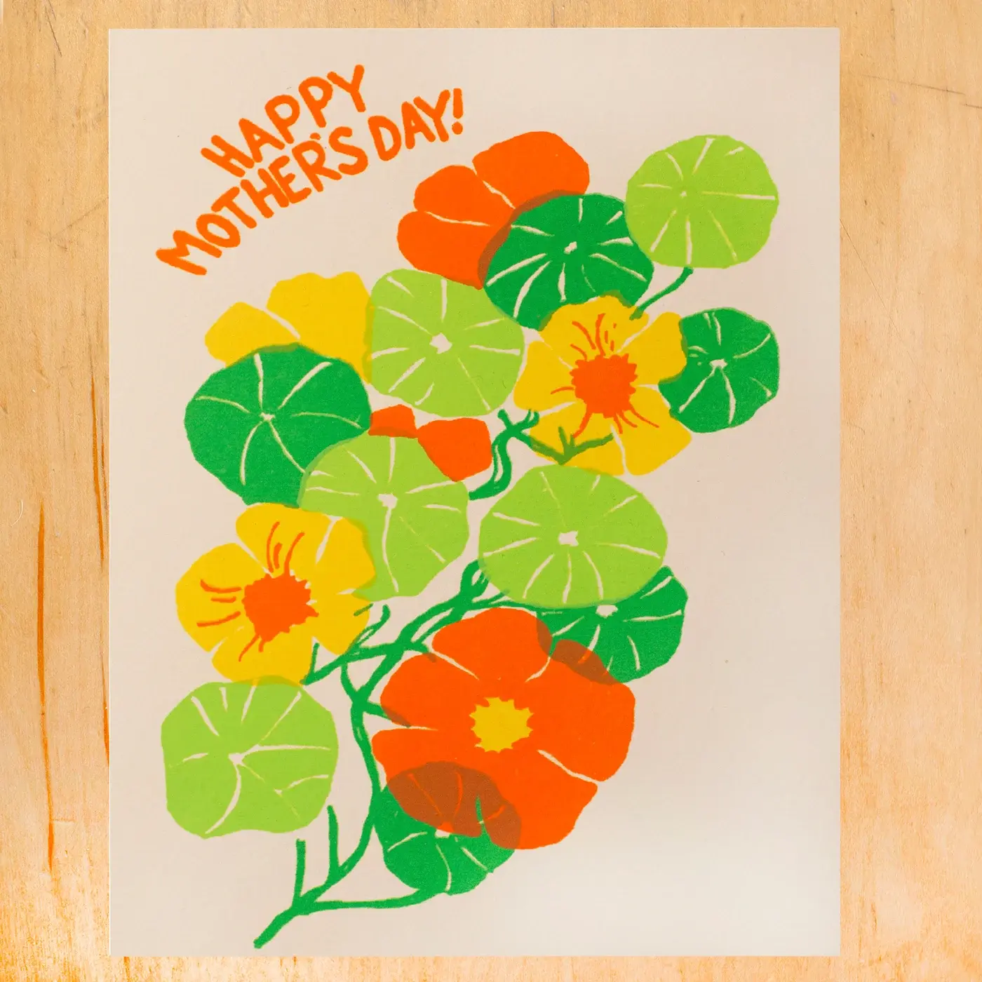 Gold Teeth Brooklyn - GTB GTBGCMD027 - Nasturtium Mother's Day Card