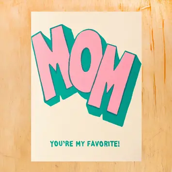 Gold Teeth Brooklyn - GTB GTBGCMD025 - Favorite Mother's Day Card