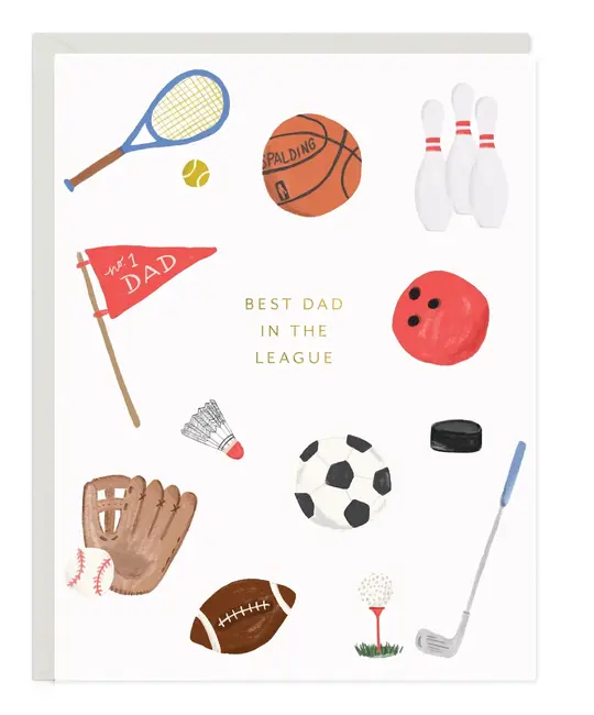 Ramona and Ruth - RR RRGCFD0006 - Best Day in the League Sports Father's Day Card