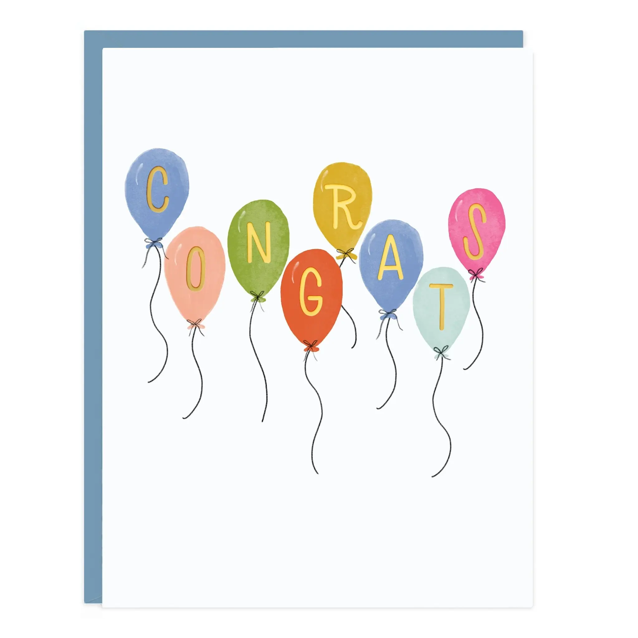 Ramona and Ruth - RR RRGCCO0012 - Balloon Congrats Congratulations Card