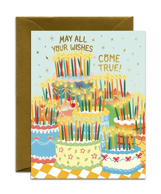 Yeppie Paper - YP YPGCBI0041 - Many Wishes Birthday Card
