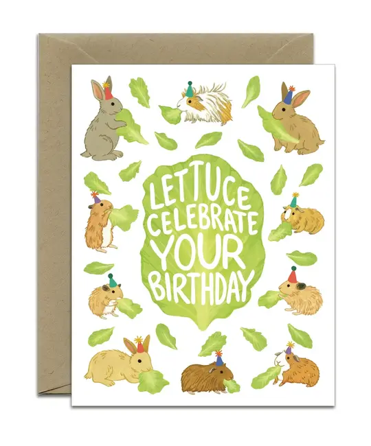 Yeppie Paper - YP YPGCBI0044 - Lettuce Celebrate Birthday Card