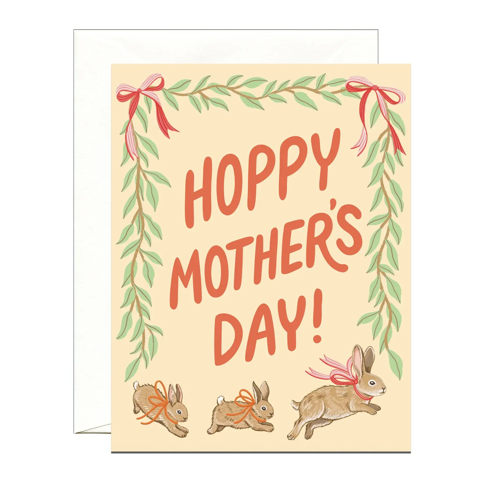 Yeppie Paper - YP YPGCMD0010 - Bunny with Babies Hoppy Mother's Day Card