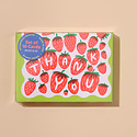 and Here We Are - AHW Strawberry Scalloped Edge Boxed Thank You Note Set