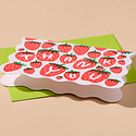and Here We Are - AHW Strawberry Scalloped Edge Boxed Thank You Note Set