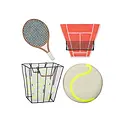 Piecework Puzzles - PIEP PIEP HGKL - Tennis Linen Cocktail Napkin Set of 4