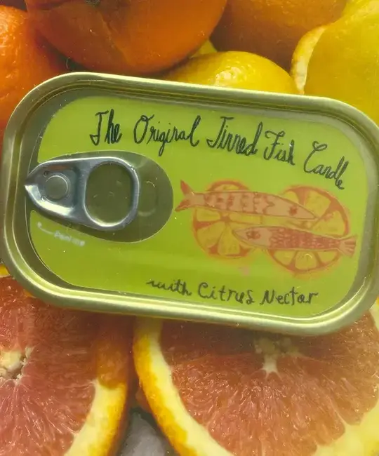 Tinned Candle - TIC TIC CA - Citrus Nectar Tinned Fish Candle