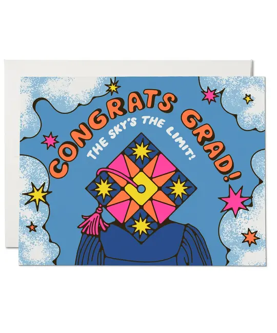 Red Cap Cards - RCC RCCGCGR0007 - Sky's the Limit Graduation Card
