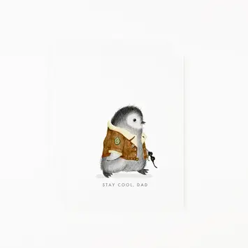 Dear Hancock - DH DHGCFD - Cool Dad Penguin Father's Day Card