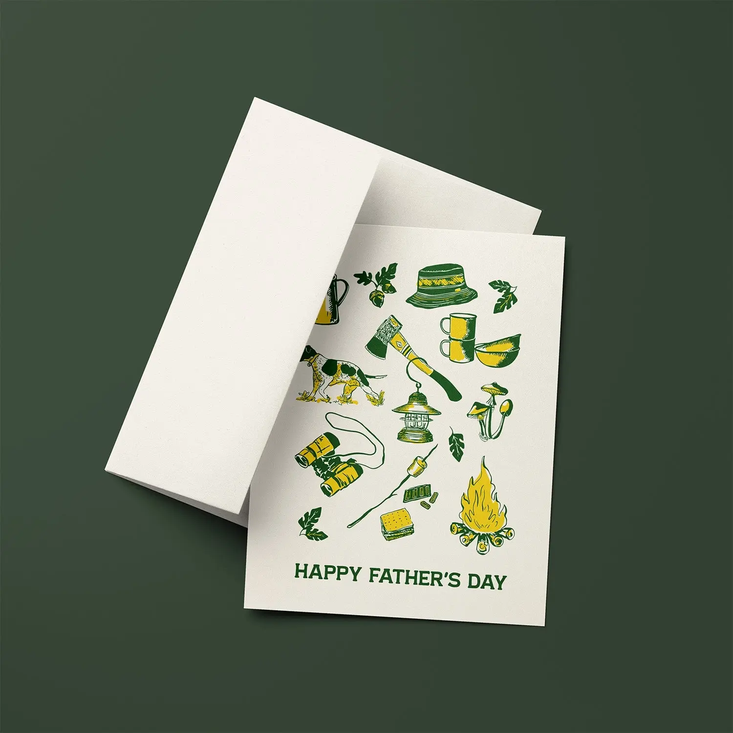 Antiquaria - AN ANGCFD0016 - Camping Icons Father's Day Card