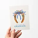 Antiquaria - AN ANGCGR0008 - Best of Luck Horseshoe Graduation Card