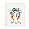 Antiquaria - AN ANGCGR0008 - Best of Luck Horseshoe Graduation Card