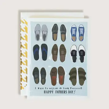 The First Snow - FIS FISGCFD0004 - Your Footsteps Father's Day Card