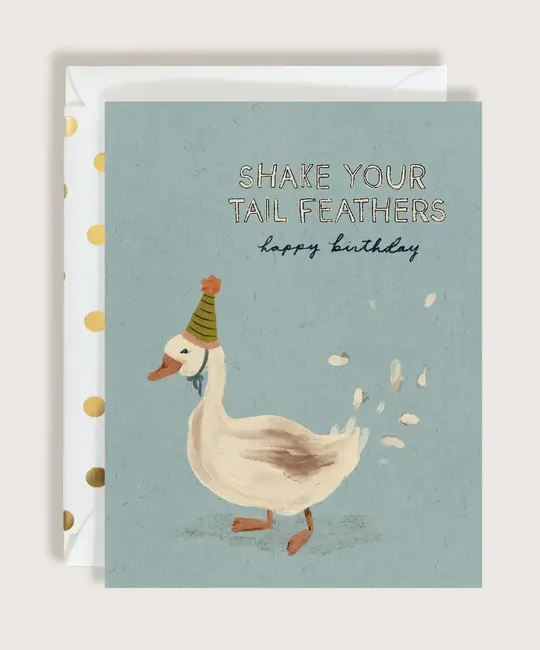 The First Snow - FIS FISGCBI0039 - Shake Your Tail Feathers Duck Birthday Card