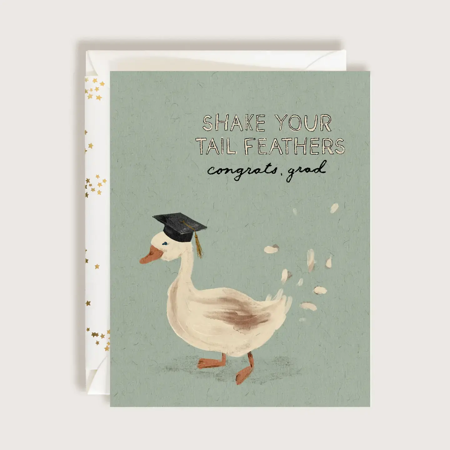 The First Snow - FIS FISGCGR0002 - Shake Your Tail Feathers Duck Graduation Card