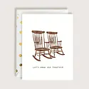The First Snow - FIS FISGCLO0011 - Rocking Chairs Grow Old Together Love Card