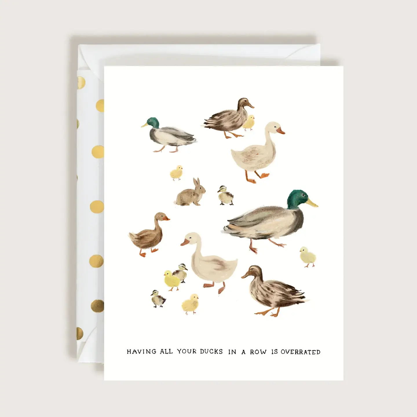 The First Snow - FIS FISGCHU0001 - Overrated Ducks in a Row Card
