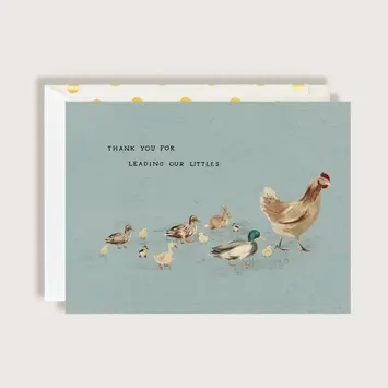 The First Snow - FIS FISGCMI0012 - Leading Our Little Birds Card