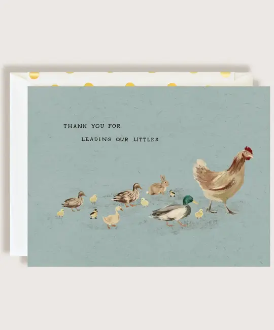 The First Snow - FIS FISGCMI0012 - Leading Our Little Birds Card