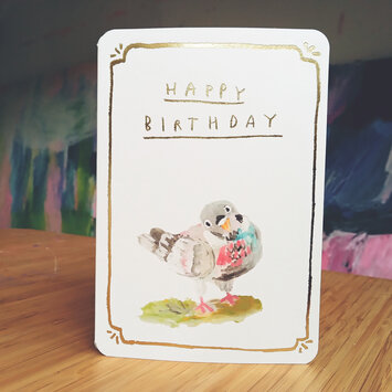 LASGCBI0007 - Pigeon Birthday Card