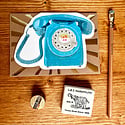 LASGCBL0001 - Telephone Die-Cut Blank Card