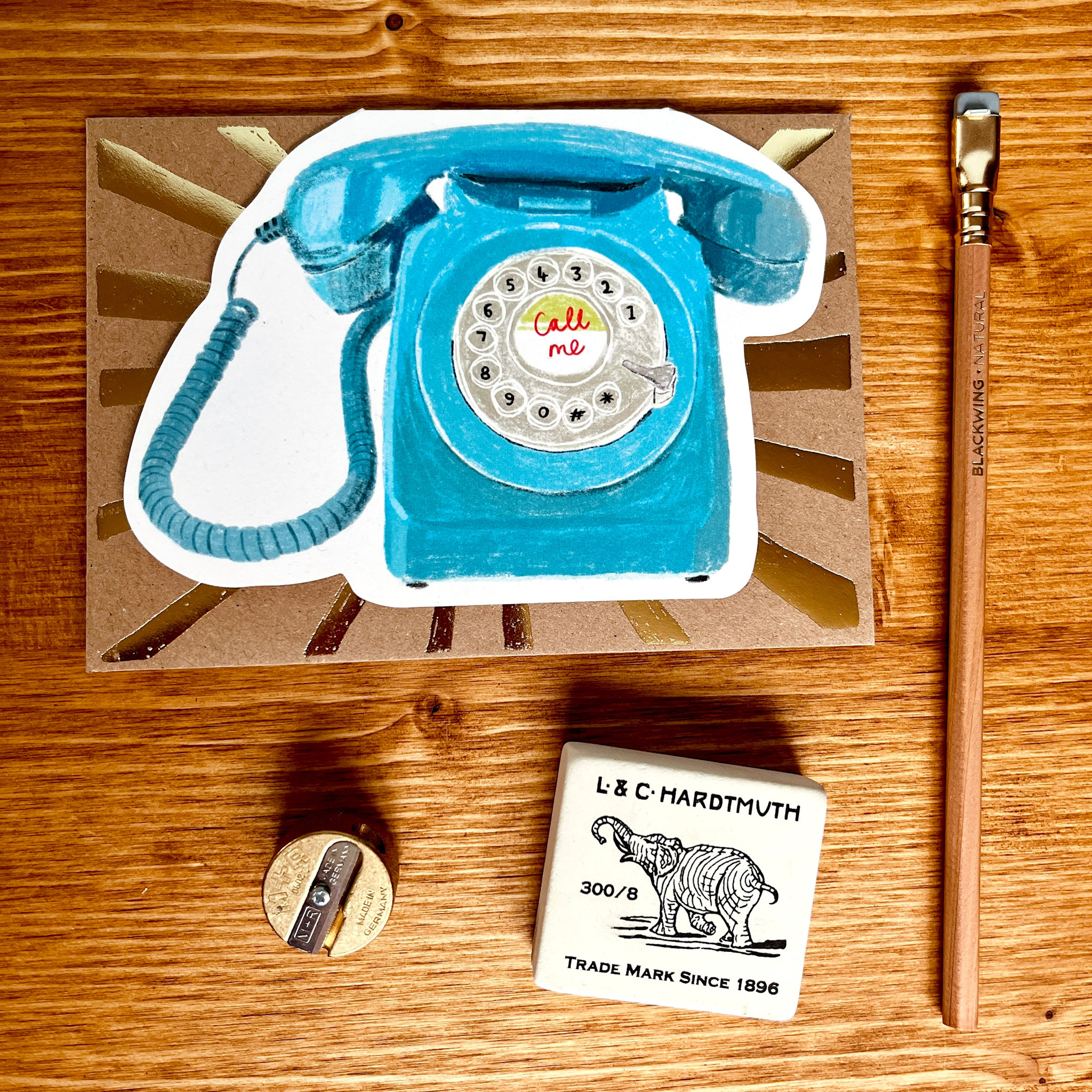 LASGCBL0001 - Telephone Die-Cut Blank Card