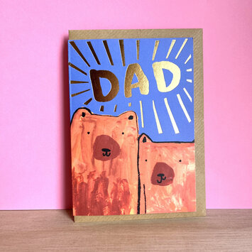 LASGCFD0002 - Bears Father's Day Card