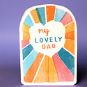 LASGCFD0003 - Lovely Dad Rainbow Father's Day Card