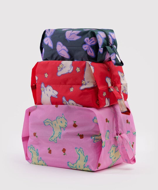 Baggu - BA Baggu 3D Zip Pouch Set, Spring Animals