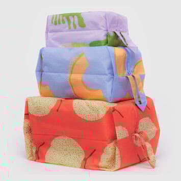 Baggu - BA BA BAG - 3D Zip Pouch Set, Japanese Produce