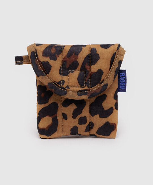 Baggu - BA BA AC - Puffy Earbuds Case, Leopard
