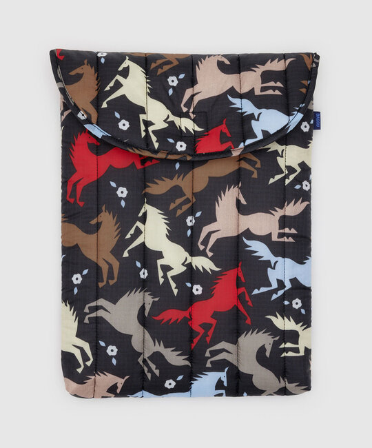Baggu - BA Baggu Puffy Laptop Sleeve 16" - Horse Cut-Outs