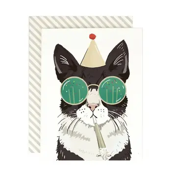 Amy Heitman Illustration - AHI AHIGCBI - Birthday Party Cat Card