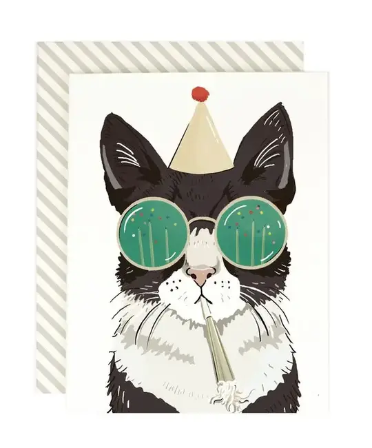 Amy Heitman Illustration - AHI AHIGCBI - Birthday Party Cat Card