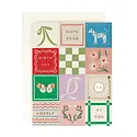 Amy Heitman Illustration - AHI AHIGCBI0034 - Lovely As You Patchwork Birthday Card