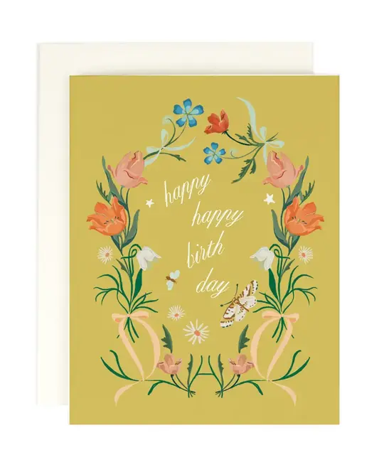 Amy Heitman Illustration - AHI AHIGCBI0035 - Tulip Festival Birthday Card