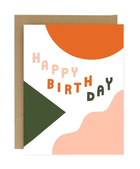 Worthwhile Paper - WOP WOPGCBI0018 - Shapes & Colors Birthday Card