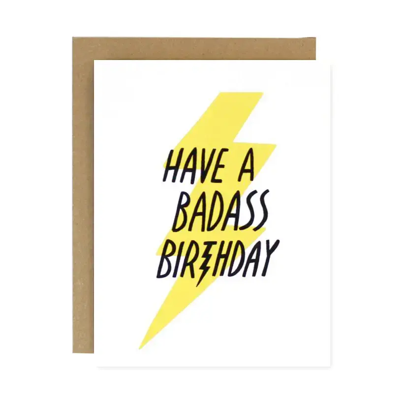 Worthwhile Paper - WOP WOPGCBI0017 - Badass Birthday Card