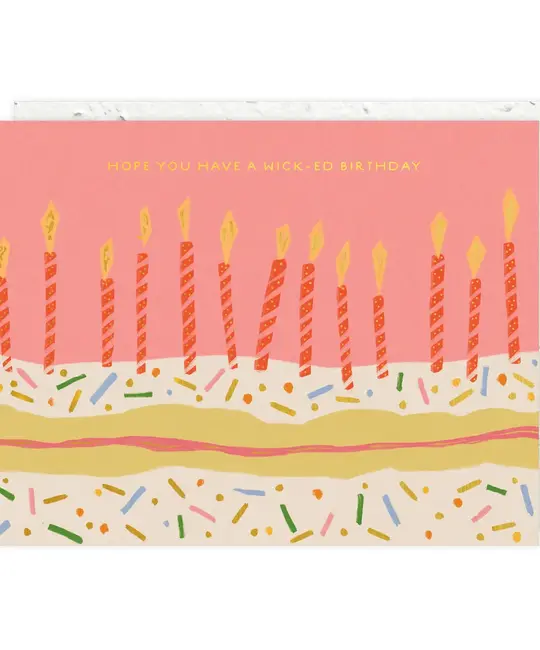 Seedlings - SED SEDGCBI0083 - Wick-ed Candle Wishes Birthday Card