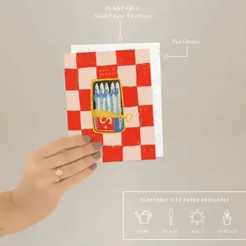 Seedlings - SED SEDGCBI0072 - Well Preserved Tinned Fish Sardines Birthday Card