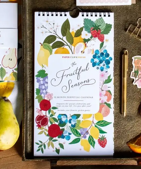 Paper Farm Press - PFP PFP CAPE - Fruitful Seasons Celebrations Perpetual Calendar