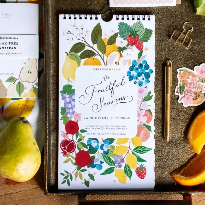 Paper Farm Press - PFP PFP CAPE - Fruitful Seasons Celebrations Perpetual Calendar
