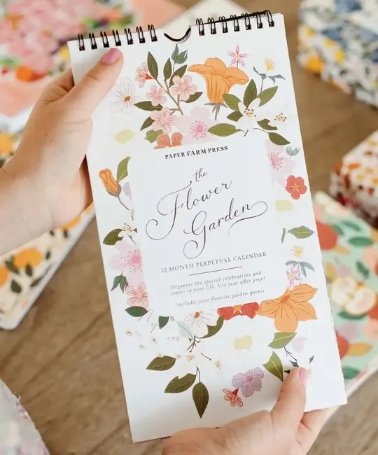 Paper Farm Press - PFP PFP CAPE - Flower Garden Celebrations Perpetual Calendar