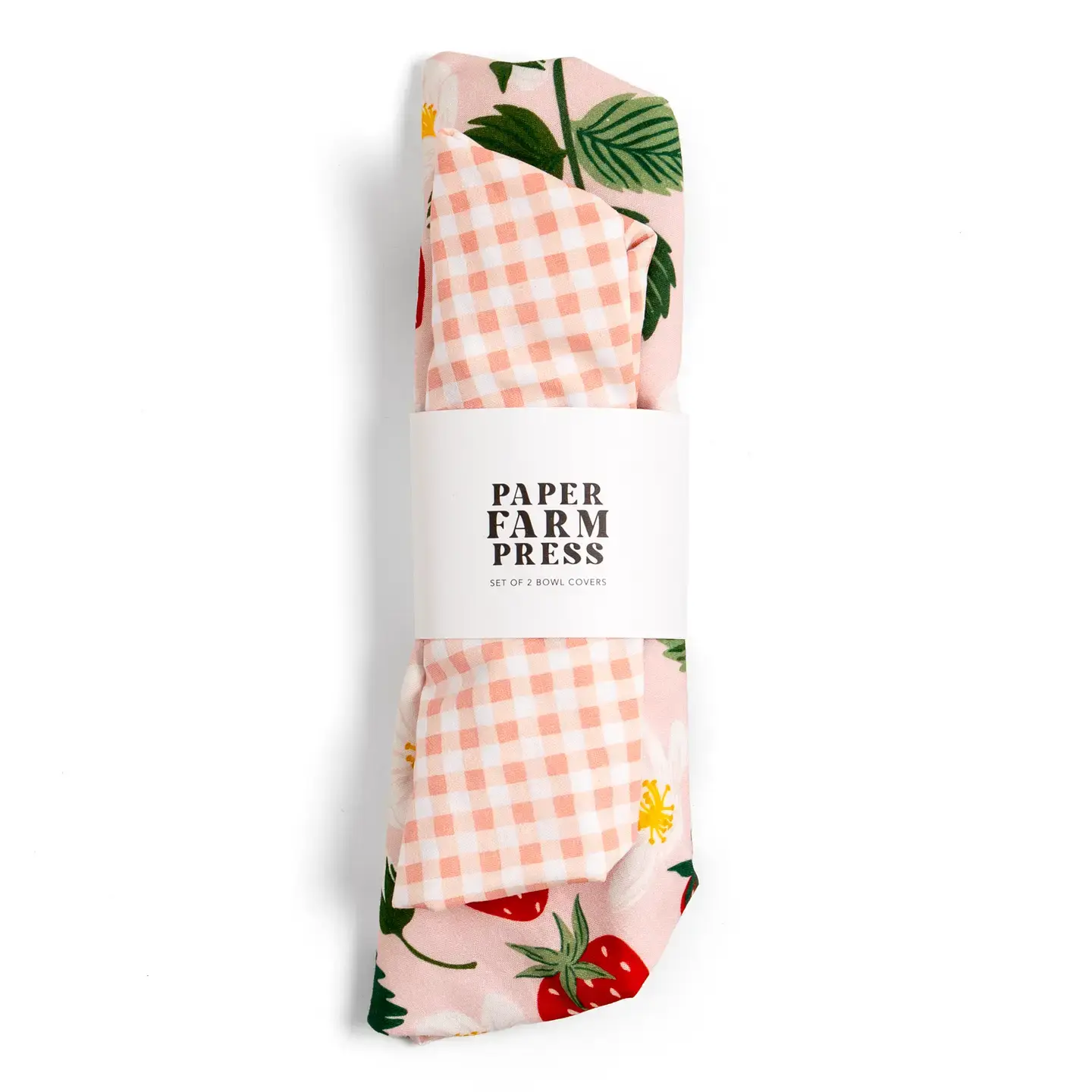 Paper Farm Press - PFP PFP HGKL - Strawberry Patch Reusable Fabric Bowl Cover Set of 2