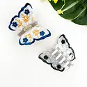 TheDivaSoap - TDSO TDSO ACHA - Floral Butterfly Blue Claw Hair Clip