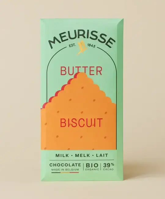 Meurisse Chocolate - MC MC FAD - Butter Biscuit Milk Chocolate Bar