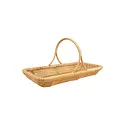 Creative Co-Op - CCO CCO GO - Flower & Vegetable Gathering Basket, Hand-Woven Rattan