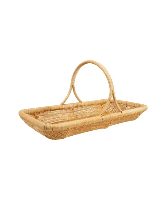 Creative Co-Op - CCO CCO GO - Flower & Vegetable Gathering Basket, Hand-Woven Rattan